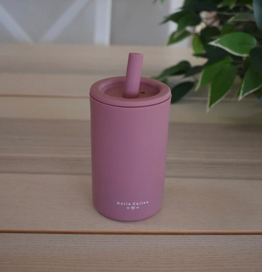 Bella Zailea - Sippy Straw Cup - Dusty Rose