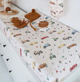 Load image into Gallery viewer, Snuggle Hunny Kids - Organic Bassinet Sheet - Vintage Cars