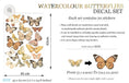 Load image into Gallery viewer, Wall Koala - Elegant Mocha Butterfly Wall Decal Set - Assorted Coffee-toned Butterflies in Flight