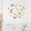Load image into Gallery viewer, Wall Koala - Elegant Mocha Butterfly Wall Decal Set - Assorted Coffee-toned Butterflies in Flight