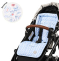 Load image into Gallery viewer, OiOi Pram Liner - Mediterannean/Blue Check