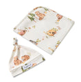 Load image into Gallery viewer, Snuggle Hunny Kids - Organic Jersey Wrap Set - Bears Picnic