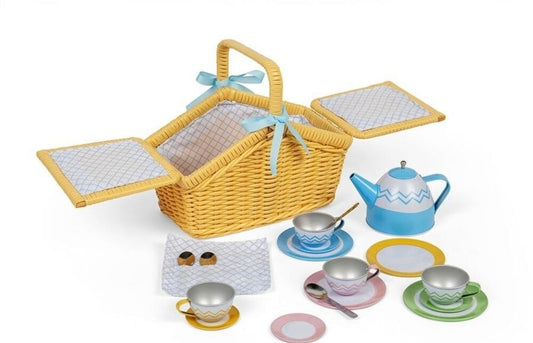 BigJigs - Picnic Set In Basket - 19pcs