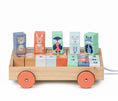 Load image into Gallery viewer, Moover - wooden Block Wagon