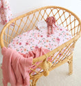 Load image into Gallery viewer, Snuggle Hunny Kids - Organic Bassinet Sheet/Change Pad Cover - Birds & Bloom