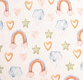 Load image into Gallery viewer, All4Ella - Fitted Jersey Co Sleeper Sheet - Rainbow Dreams