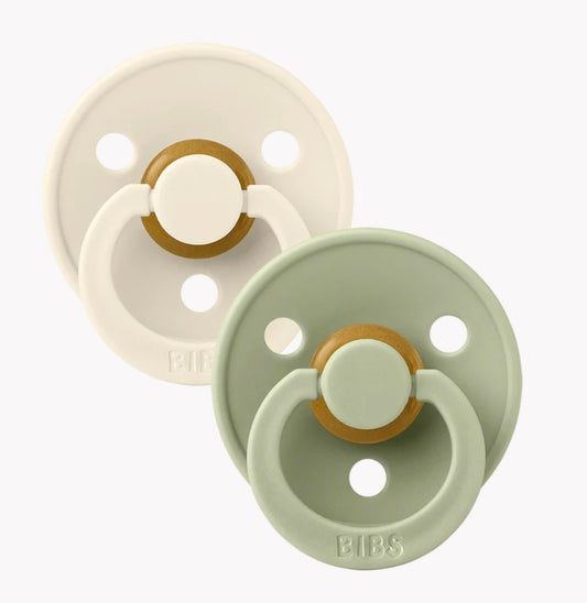 Bibs - Colour Pacifier - ANATOMICAL TEAT - Ivory/Sage