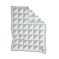 Load image into Gallery viewer, Living Textiles - Chenille Blanket - Sage Triangles