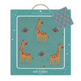 Load image into Gallery viewer, Whimsical Baby Blanket- Giraffe/Sage