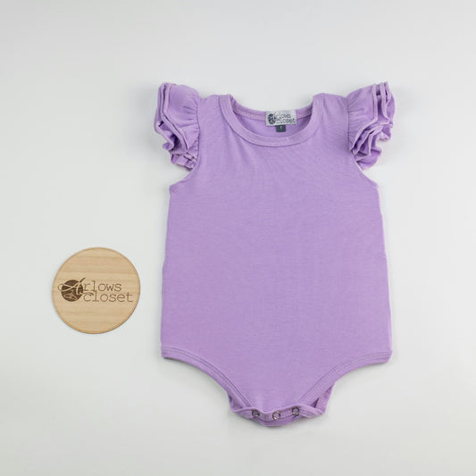 Short Sleeve flutter - Light Purple