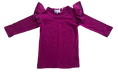 Load image into Gallery viewer, Long Sleeve Flutter - Plum
