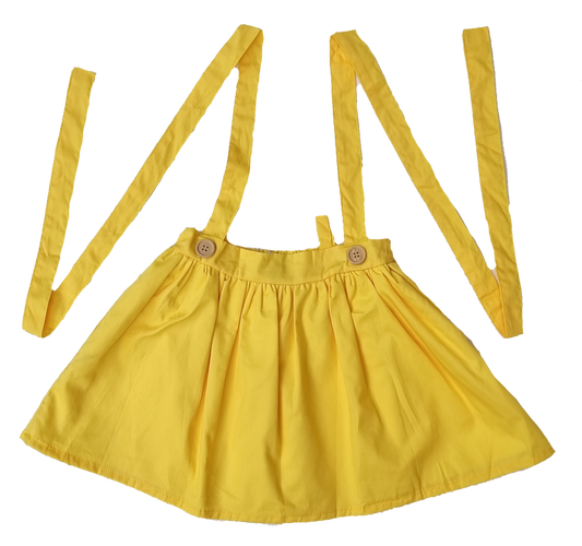 Suspender skirt - Yellow