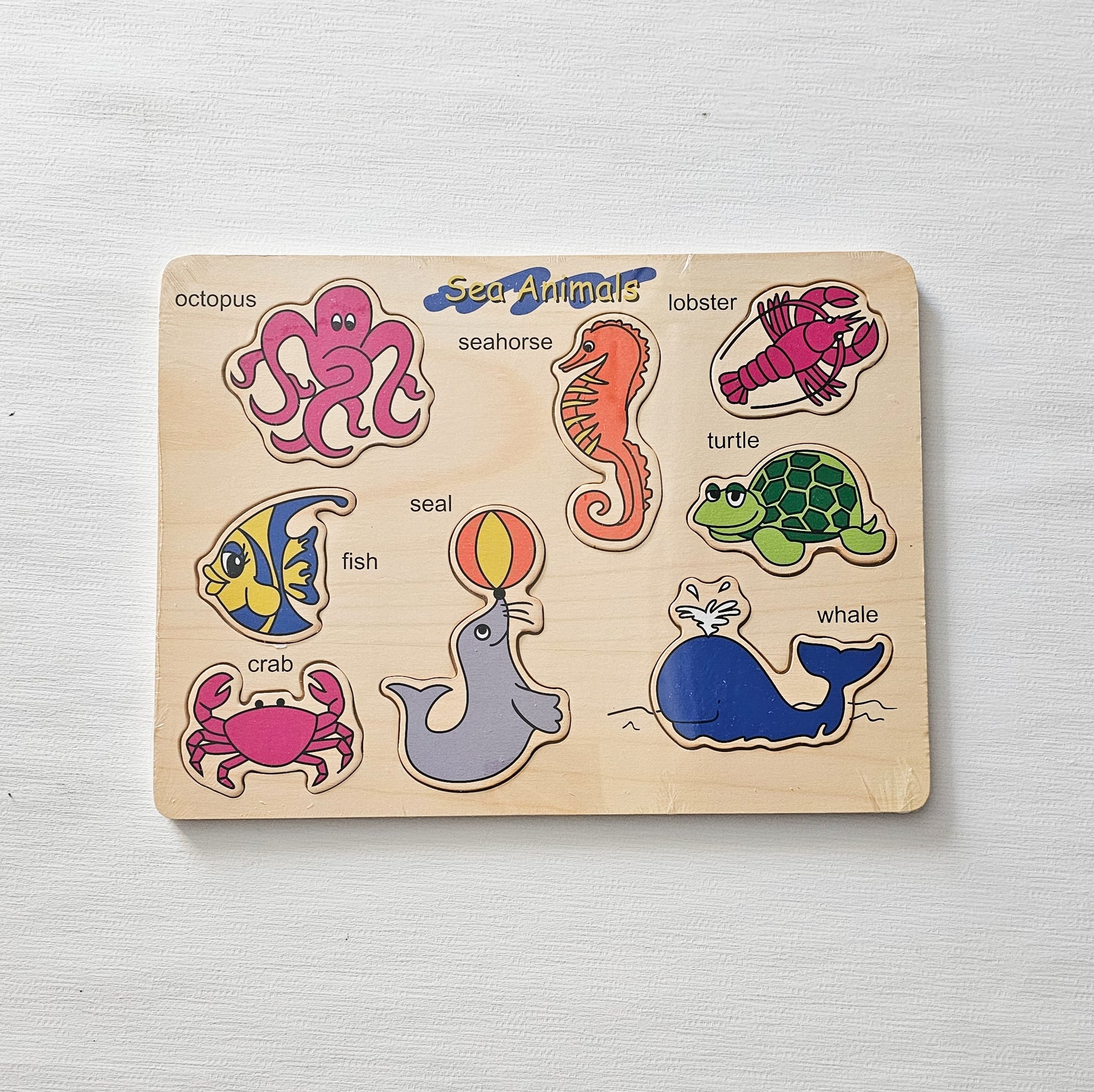 Wooden Puzzle - Sea Animals