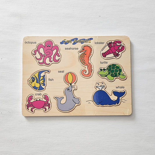 Wooden Puzzle - Sea Animals
