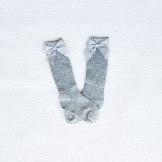 Bow Sock - Grey