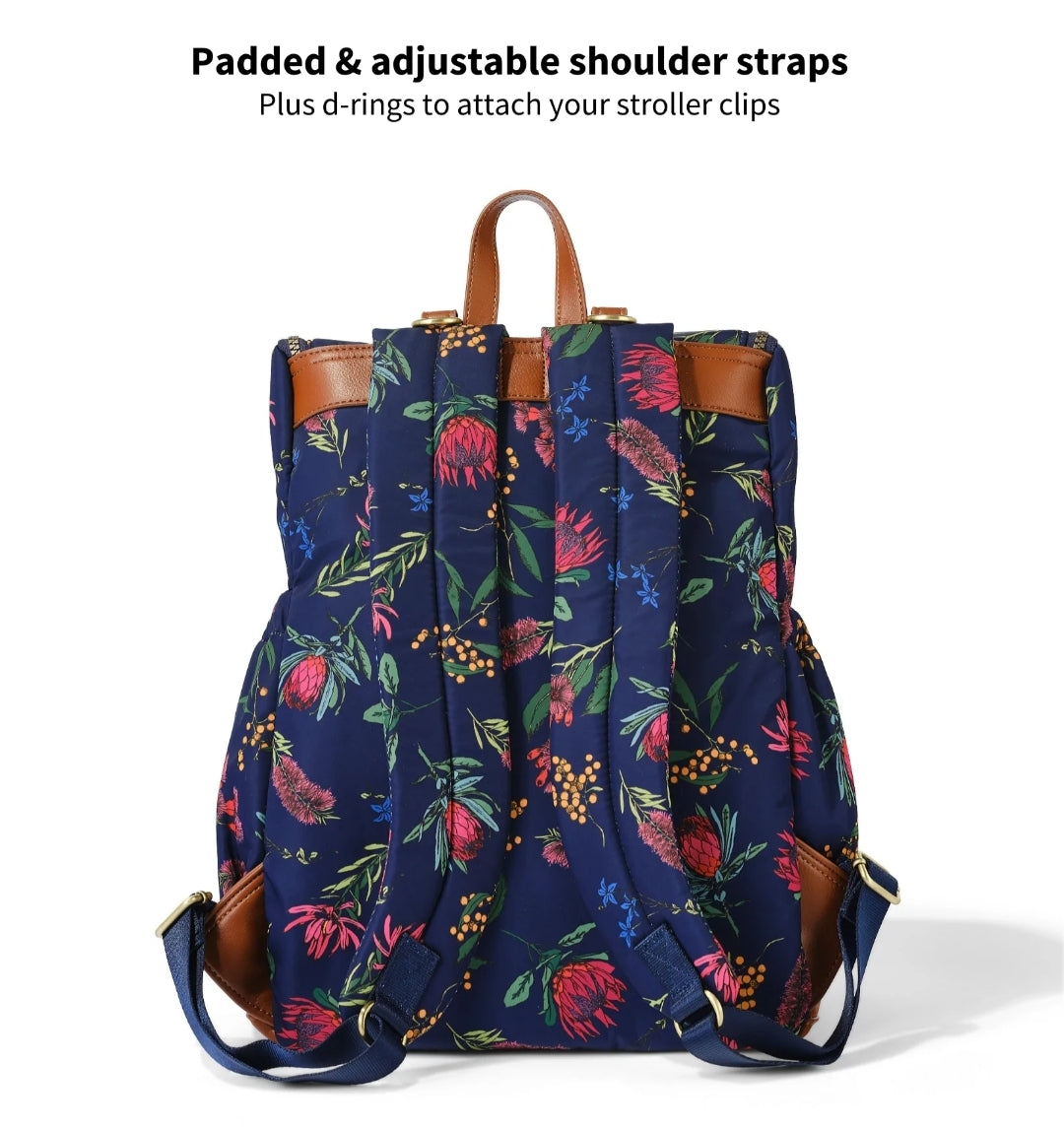 OiOi Nappy Backpack - Floral Botanical