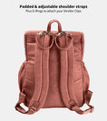 Load image into Gallery viewer, OiOi  Vegan Leather Nappy Backpack- Dusty Rose