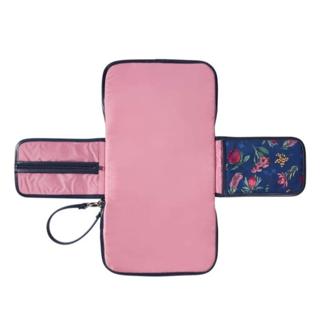 OiOi Change Mat - Navy Botanical