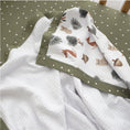 Load image into Gallery viewer, Cot Waffle Blanket- Forrest Retreat