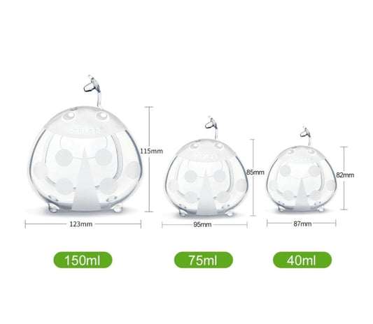 Ladybug Silicone Breast Milk Collector 40ml with Free Storage Bag