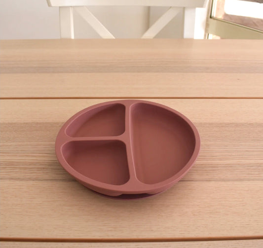 Bella Zailea - suction divider plate - Dusty Rose