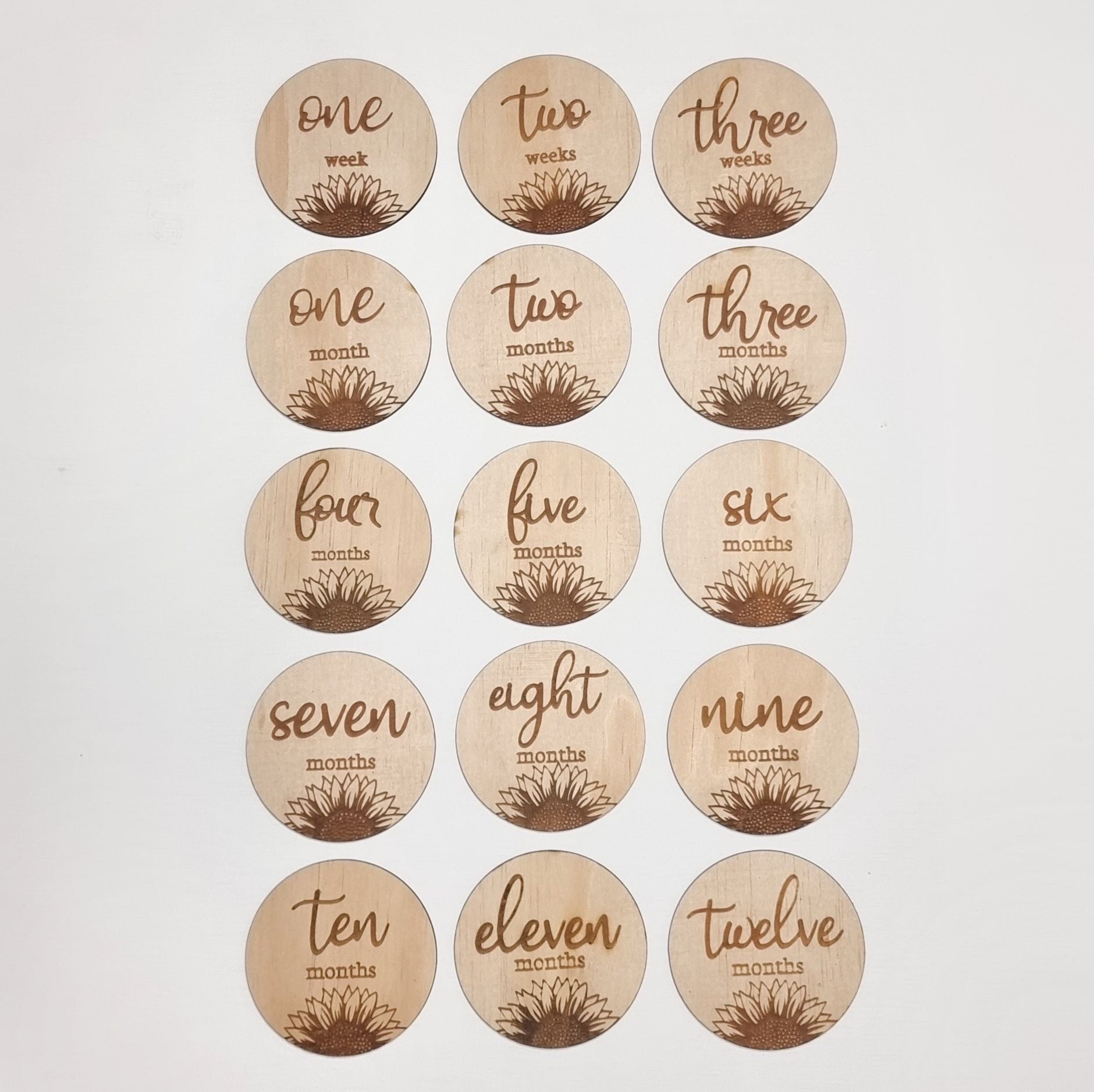 Baby milestones - Sunflowers