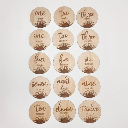 Baby milestones - Sunflowers