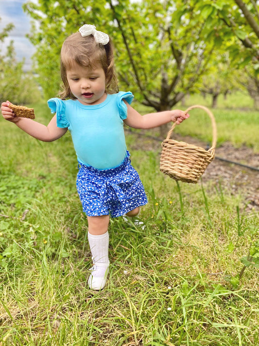 Short Sleeve flutter - Light Blue