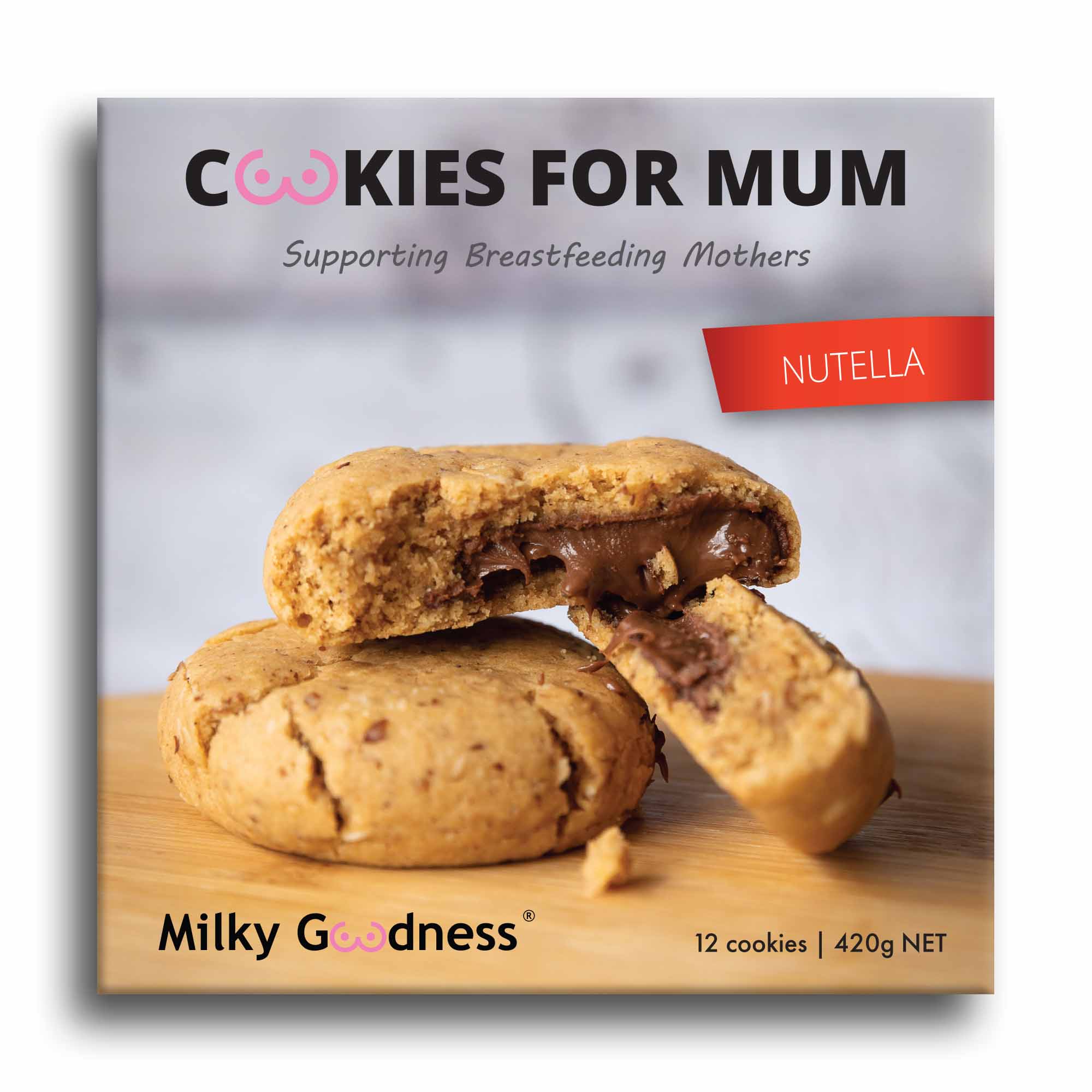 Milky Goodness - Lactation cookies - Nutella