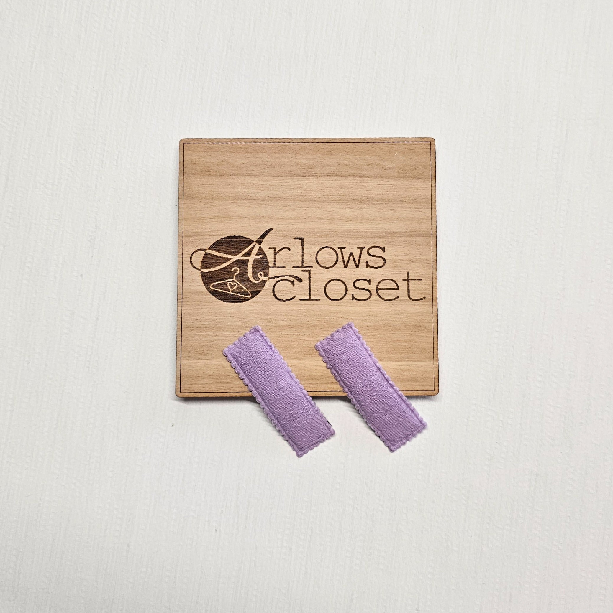Hair Clips Twin Pack - Purple