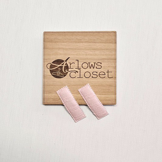 Hair Clips Twin Pack - Light Pink