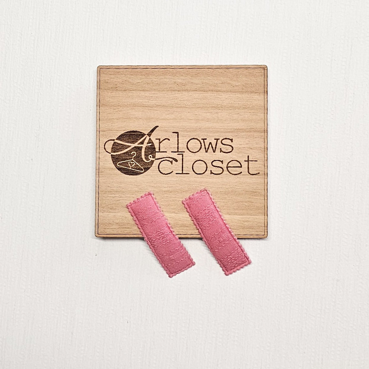 Hair Clips Twin Pack - Dark Pink