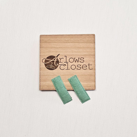 Hair Clips Twin Pack - Green