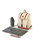Load image into Gallery viewer, OiOi Natural Canvas Backpack - Chestnut Trim
