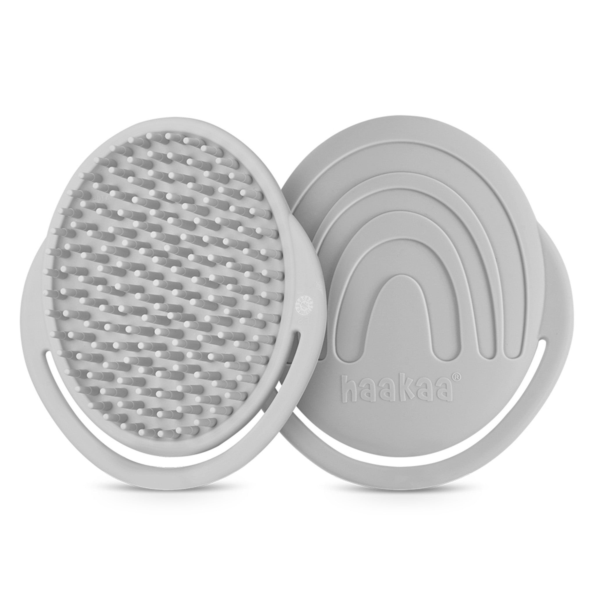 Haakaa - Rainbow Silicone Shampoo Brush - Slate Grey