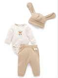 Load image into Gallery viewer, Purebaby - 3 Piece Gift Set - Mushroom Melange
