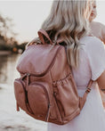 Load image into Gallery viewer, OiOi Faux Leather BackPack- Dusty Rose
