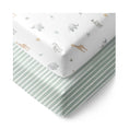 Load image into Gallery viewer, Living Textiles - 2Pk Organic Cot Fitted sheets - Roam & Roar
