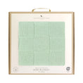 Load image into Gallery viewer, Living Textiles - Pram Knitted Blanket - Checkered Seafoam
