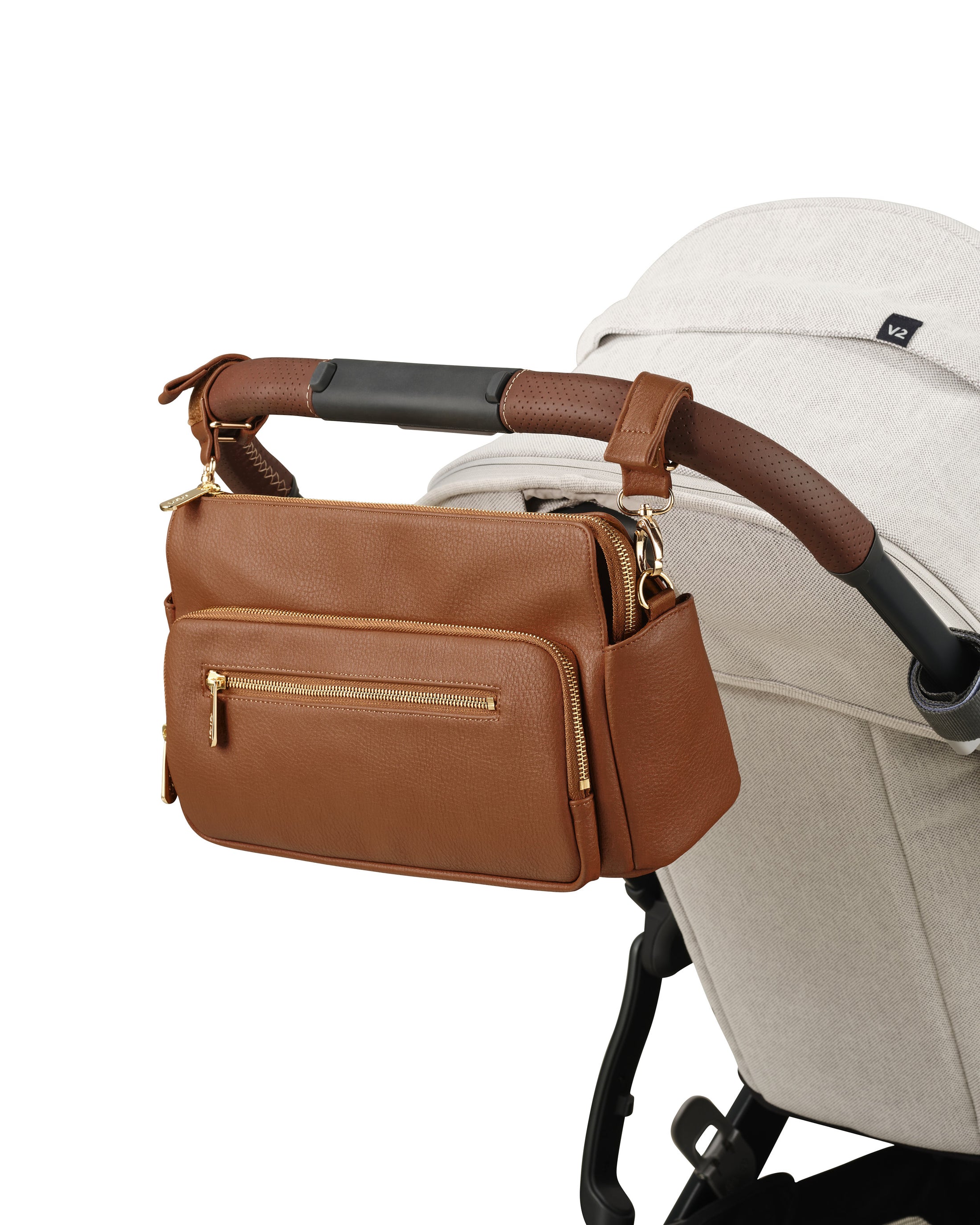 OiOi - Multitasker Pram Caddy - Chestnut