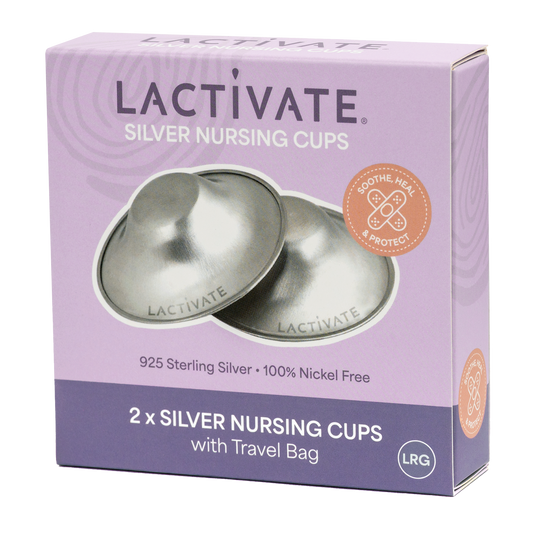 Lactivate Silver Nursing Cups - Large