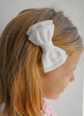 Load image into Gallery viewer, Lace Bow - White
