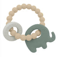 Load image into Gallery viewer, Silicone Elephant Teether - Sage
