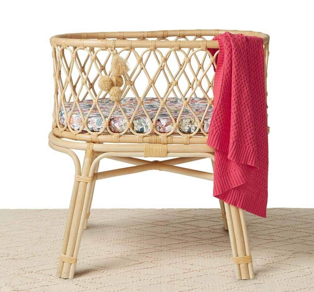 Snuggle Hunny Kids - Organic Diamond Knit Blanket - Hibiscus