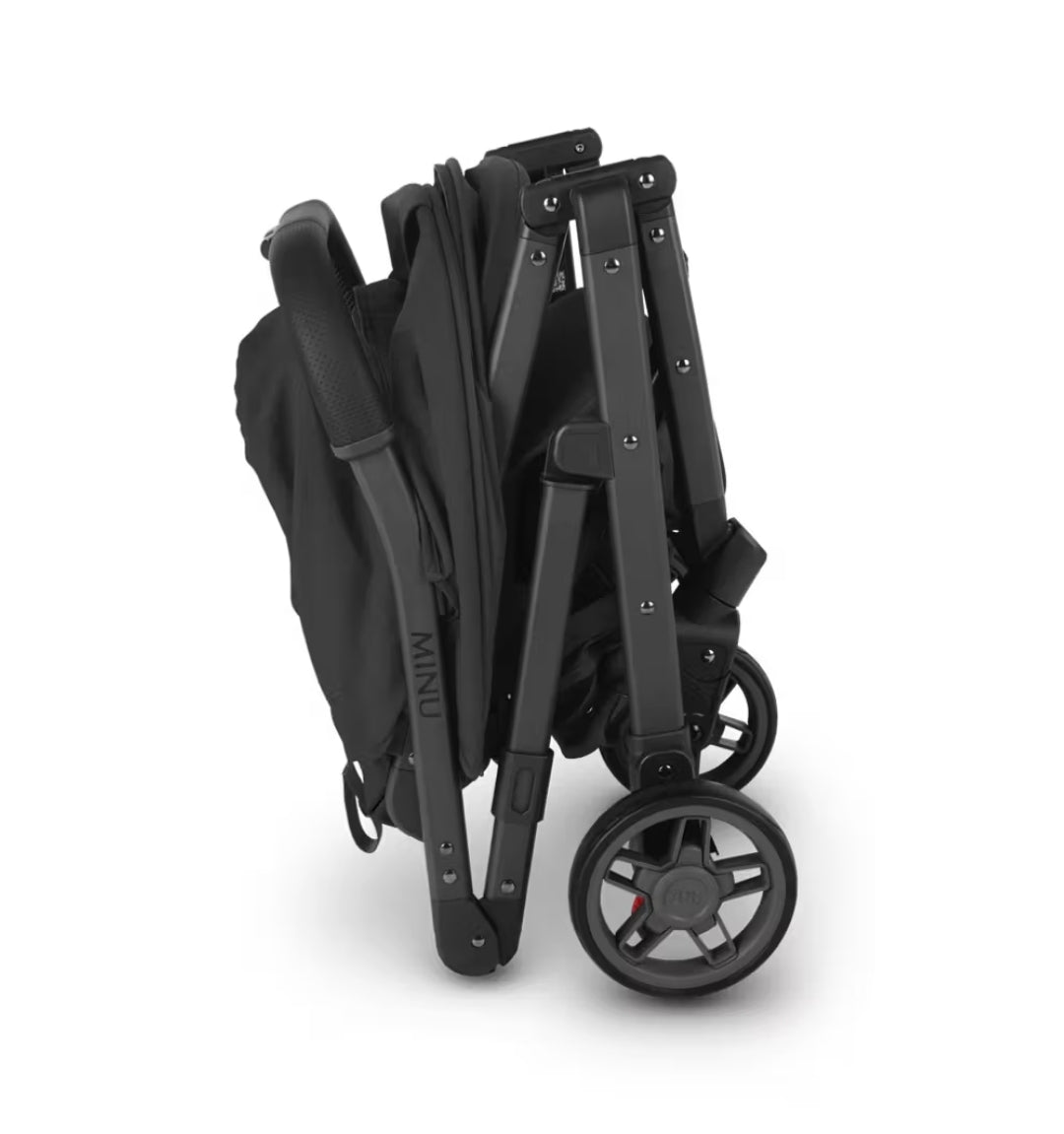 Uppababy - Minu V2 Stroller- charcoal/carbon/ black leather - (Jake)