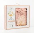 Load image into Gallery viewer, Hello World Newborn Gift Set - Dusty Rose Flowers
