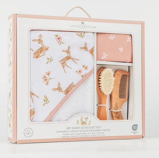 4pc Baby Bath Gift Set - Sophia Garden