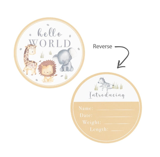 Hello World Newborn Gift Set - Savanna Babies