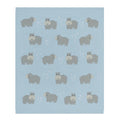 Load image into Gallery viewer, Whimsical Baby Blanket - Hippo/Blue
