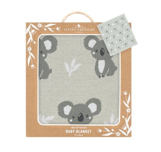 Australiana Baby Blanket - Koala/ Grey